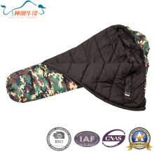 Confortável camuflagem múmia camping saco de dormir